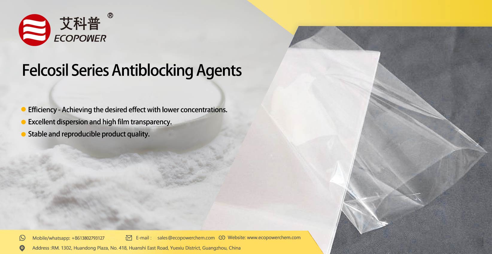 Agente antibloccante a base di silice Ecopower: meccanismo d'azione e principi di selezione.