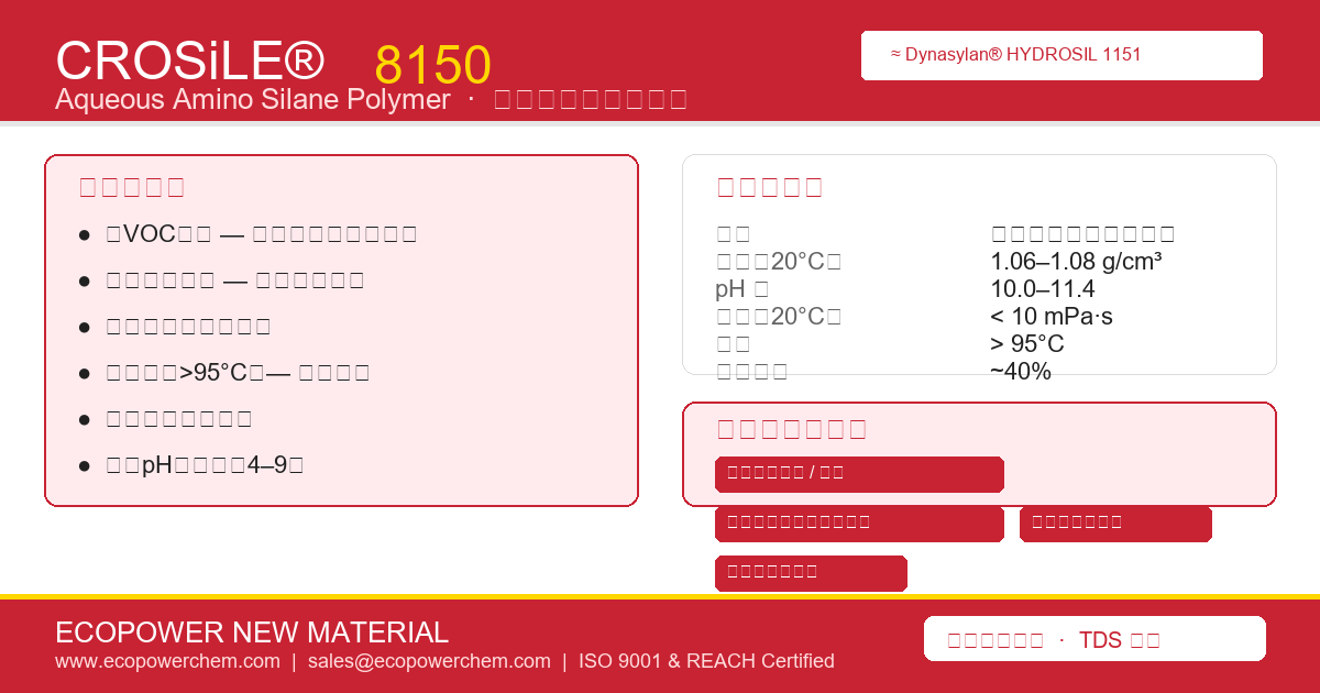 Crosile?-8150 ˮ�԰��������;��� �� �������� Dynasylan? HYDROSIL 1151
